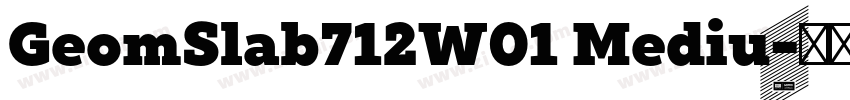 GeomSlab712W01 Mediu字体转换